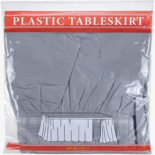 Gümüş Masa Eteği Plastik 