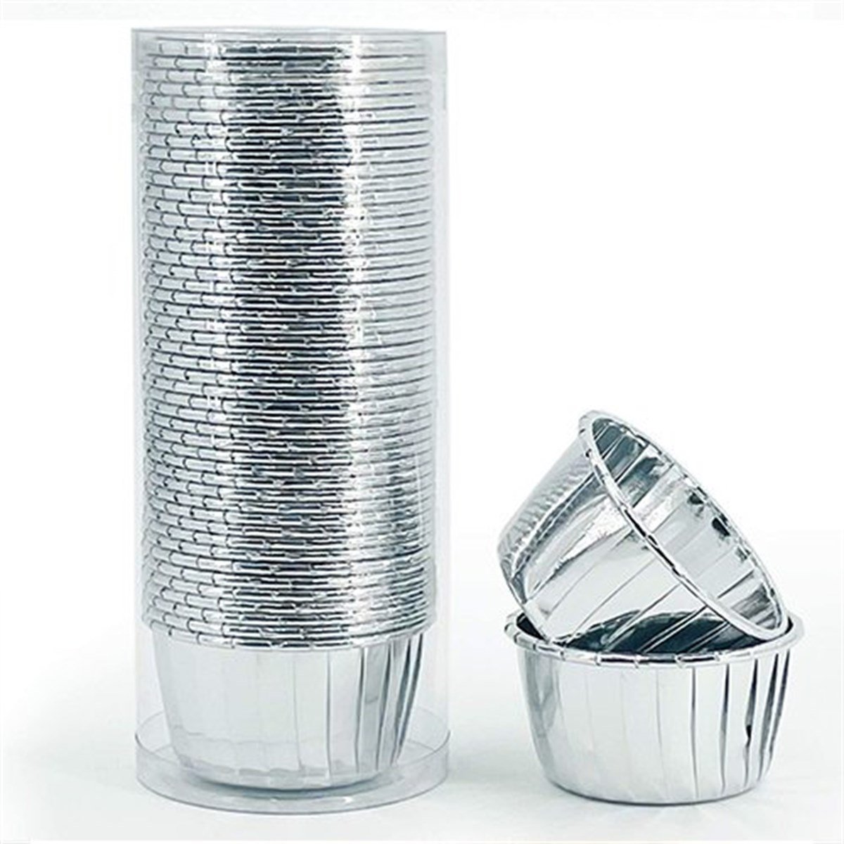 Gümüş Muffin Cup Cake Kapkek Kabı 25 Adet