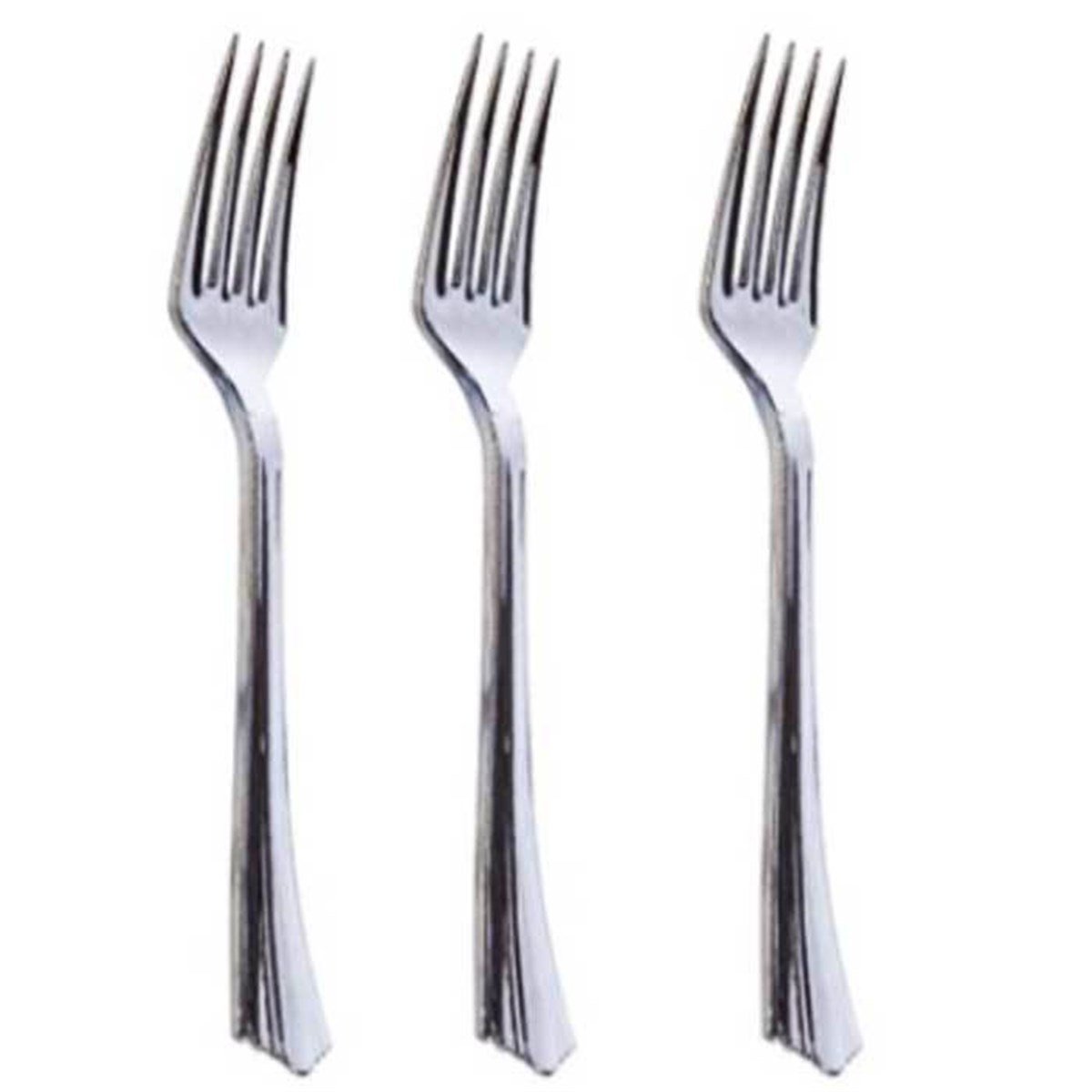 Gümüş Renk Çatal 18 Adet