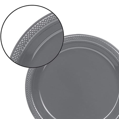 Gümüş Renk Plastik Tabak