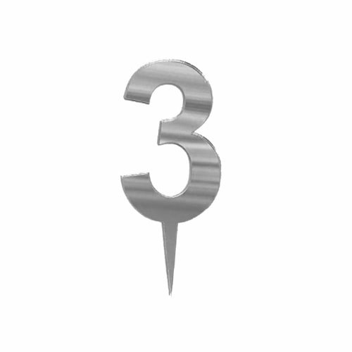 3 Rakam Pleksi Pasta Süsü