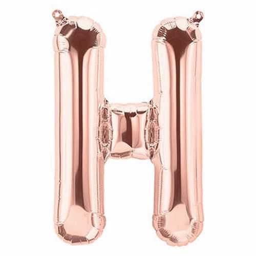 H Harf folyo Balon Gold Rose 76 Cm