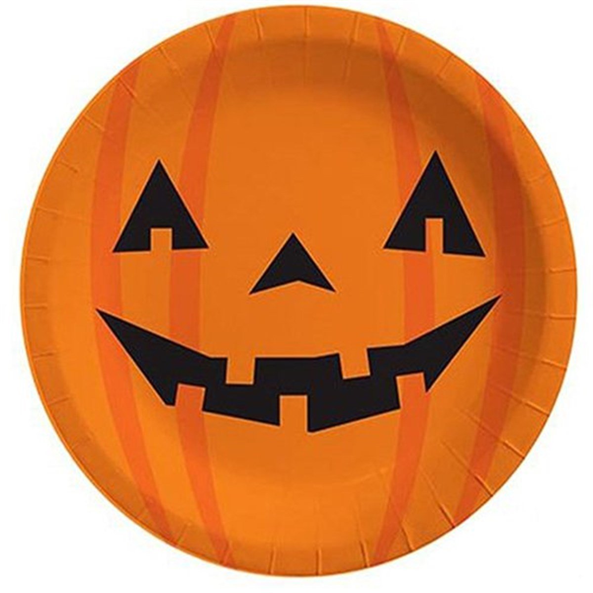Halloween Balkabağı Turuncu Tabak 8 Adet