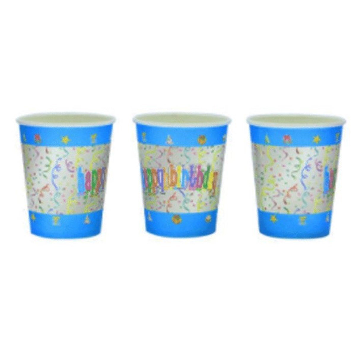 Happy Birthday Bardak 8 Adet