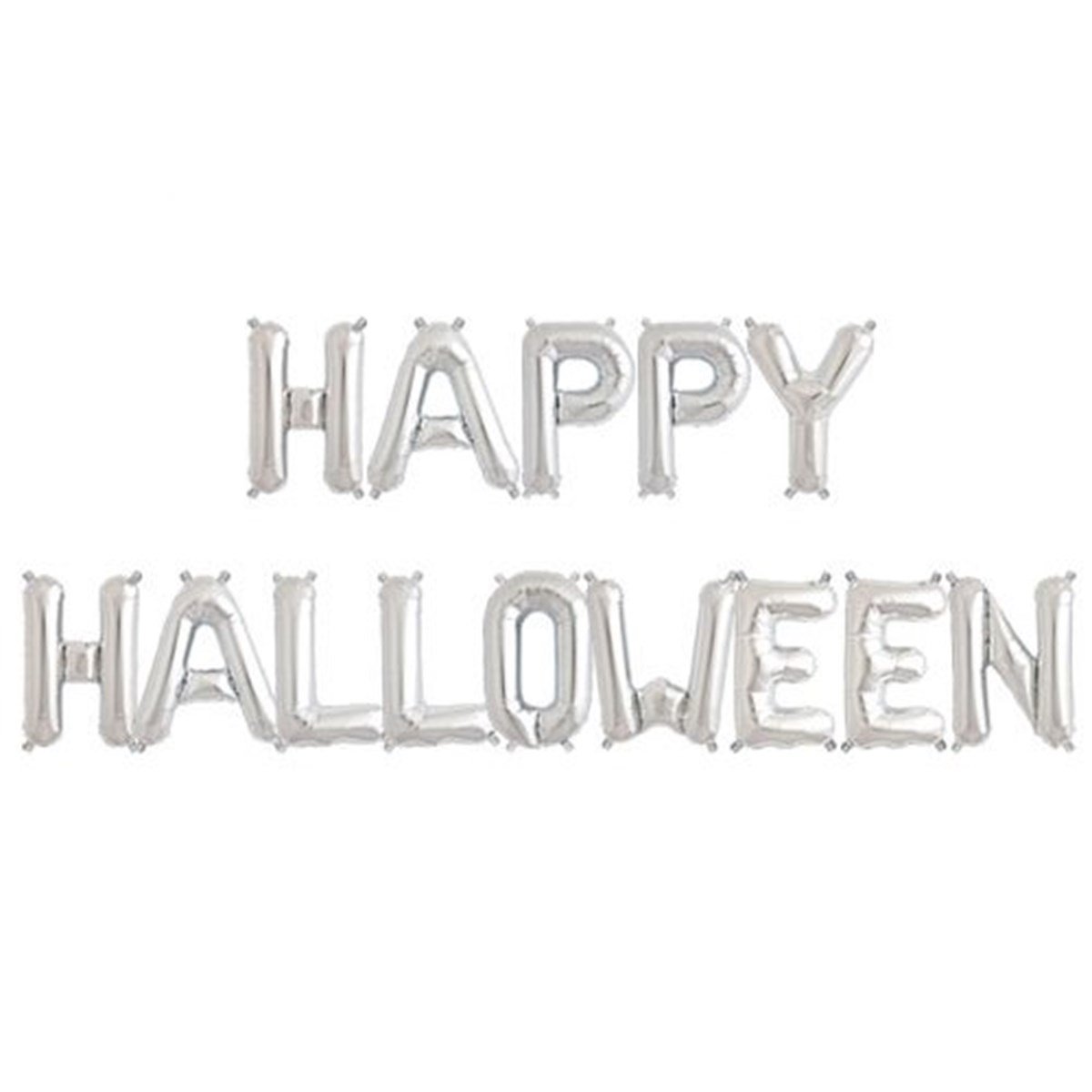 Happy Halloween Folyo Balon Gümüş 35 Cm