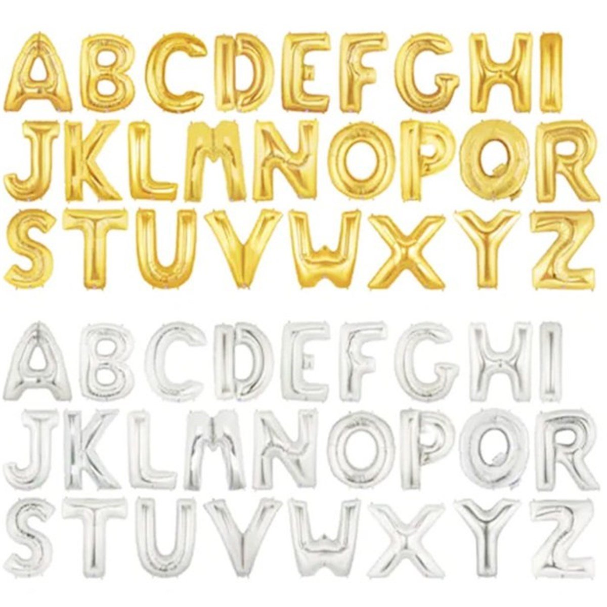 Harf Folyo Balonlar Gold Renk 100 Cm