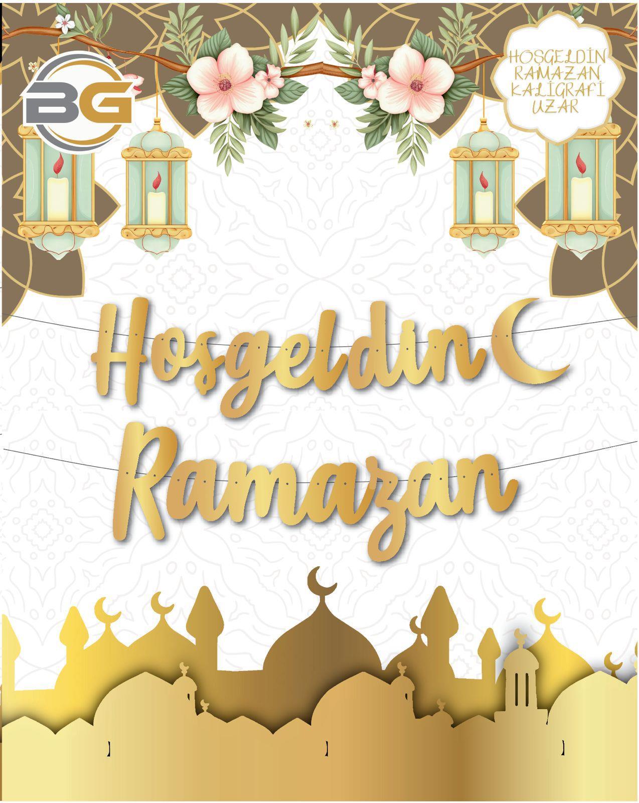 Ramazan SüslemeleriHoş geldin Ramazan Kaligrafi Yazı