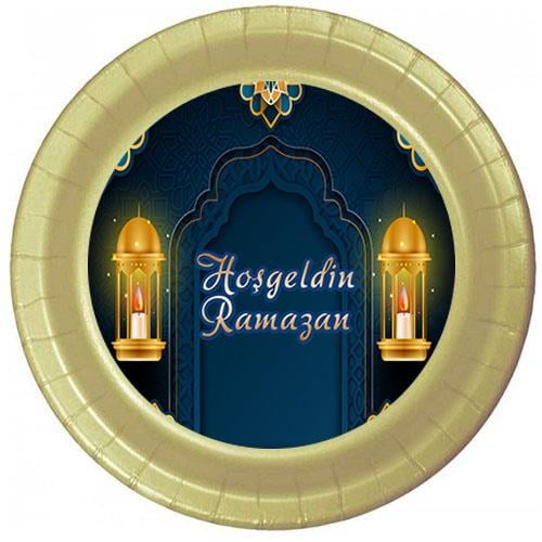 Ramazan SüslemeleriHoş Geldin Ramazan Karton Tabak
