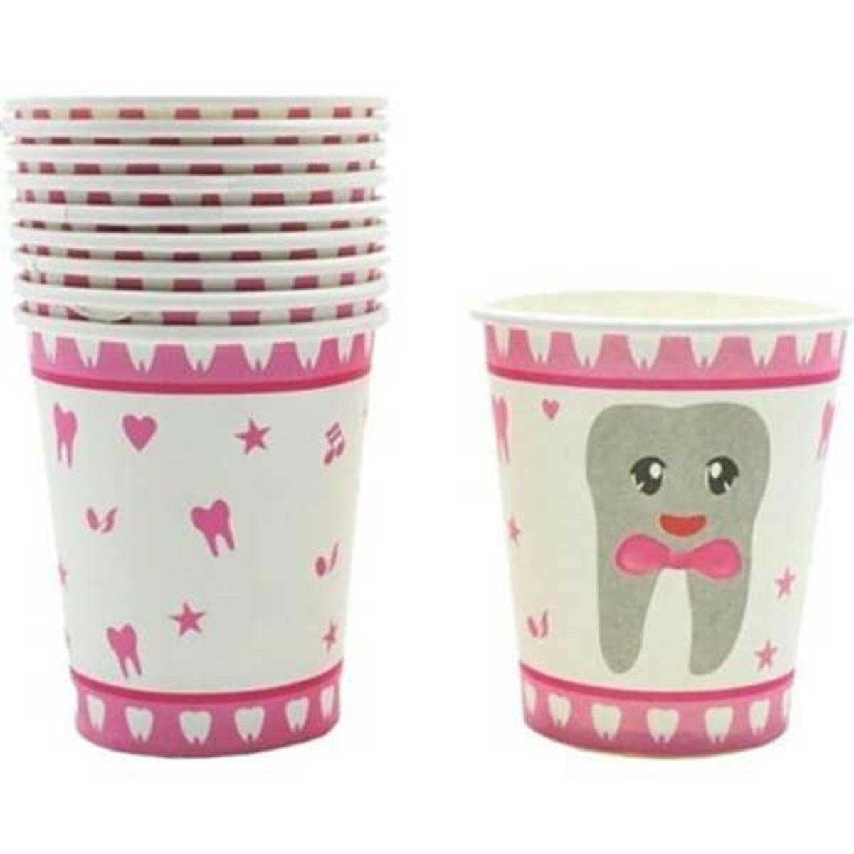 İlk Dişim Bardak Pembe 8 Adet