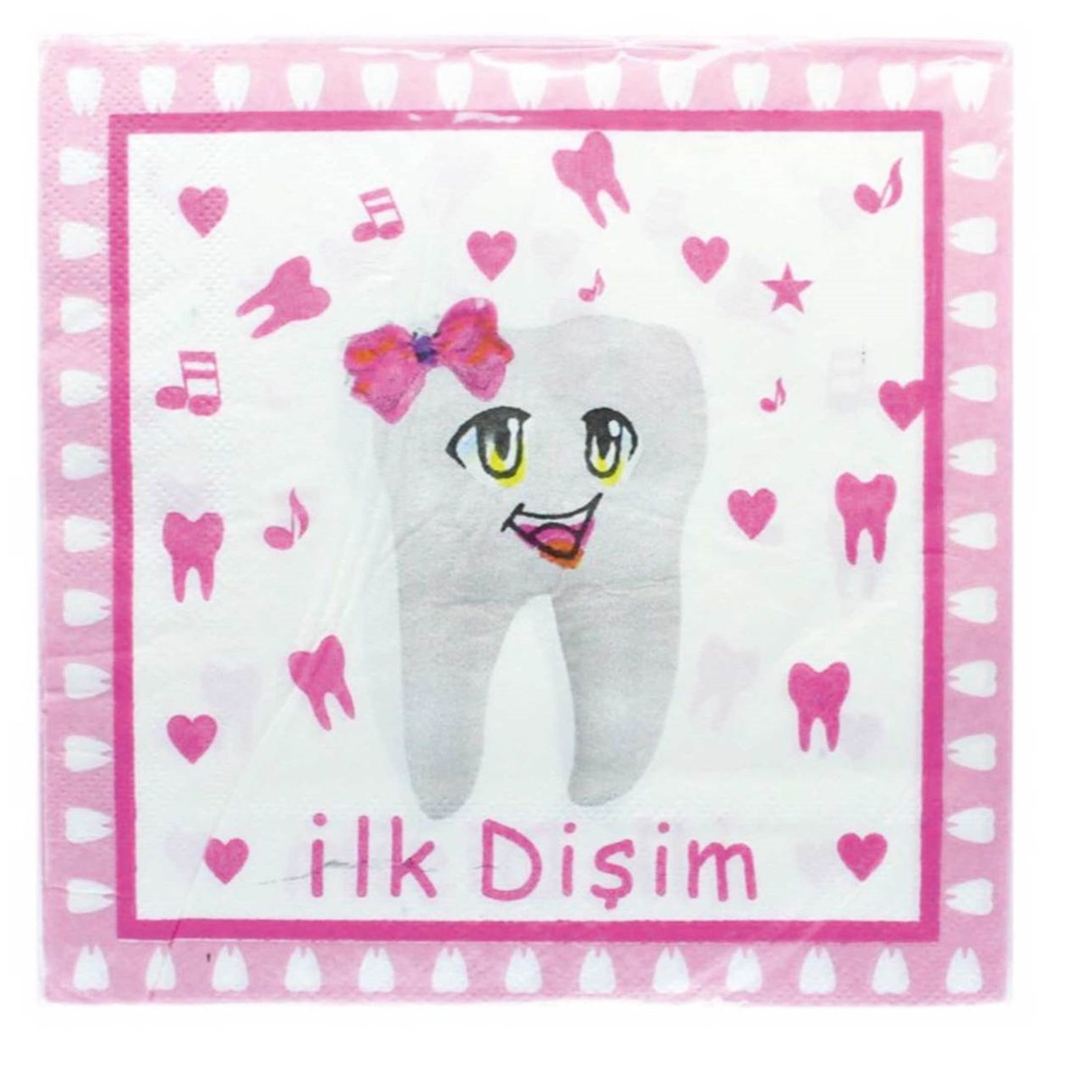 İlk Dişim Kız Pembe Peçete 16 adet