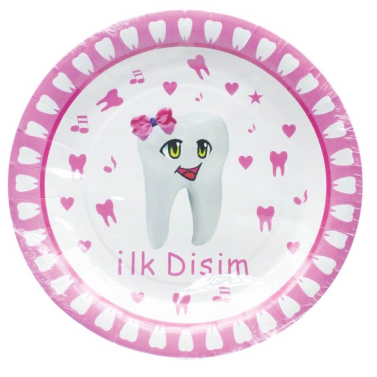 İlk Dişim Pembe Tabak 8 Adet