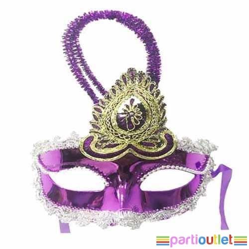 Işıklı Lüks Parti Maskesi Mor
