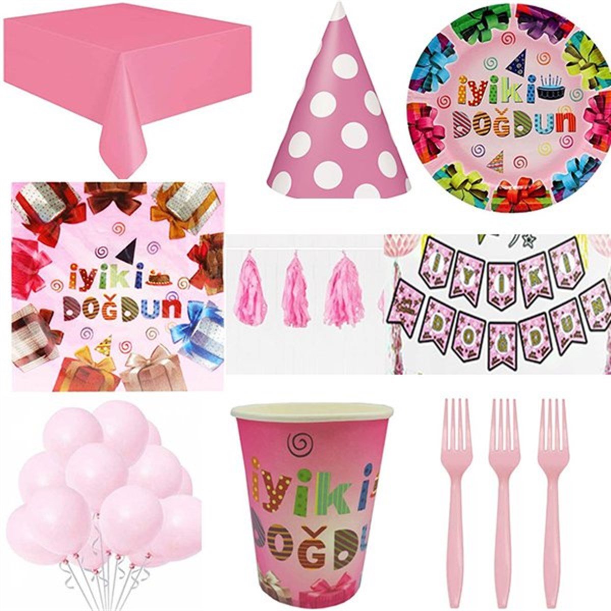 İyi Ki Doğdun 16 Kişilik Parti Seti