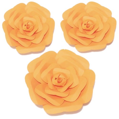 Karışık Renk 3 Boyutlu Dekoratif Kağıt Çiçek 22 Parça