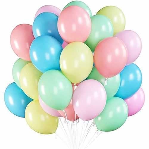Karışık Renkli Pastel Balon 20 Adet