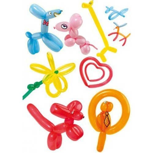 Karışık Renkli Sosis Balon 100 Adet