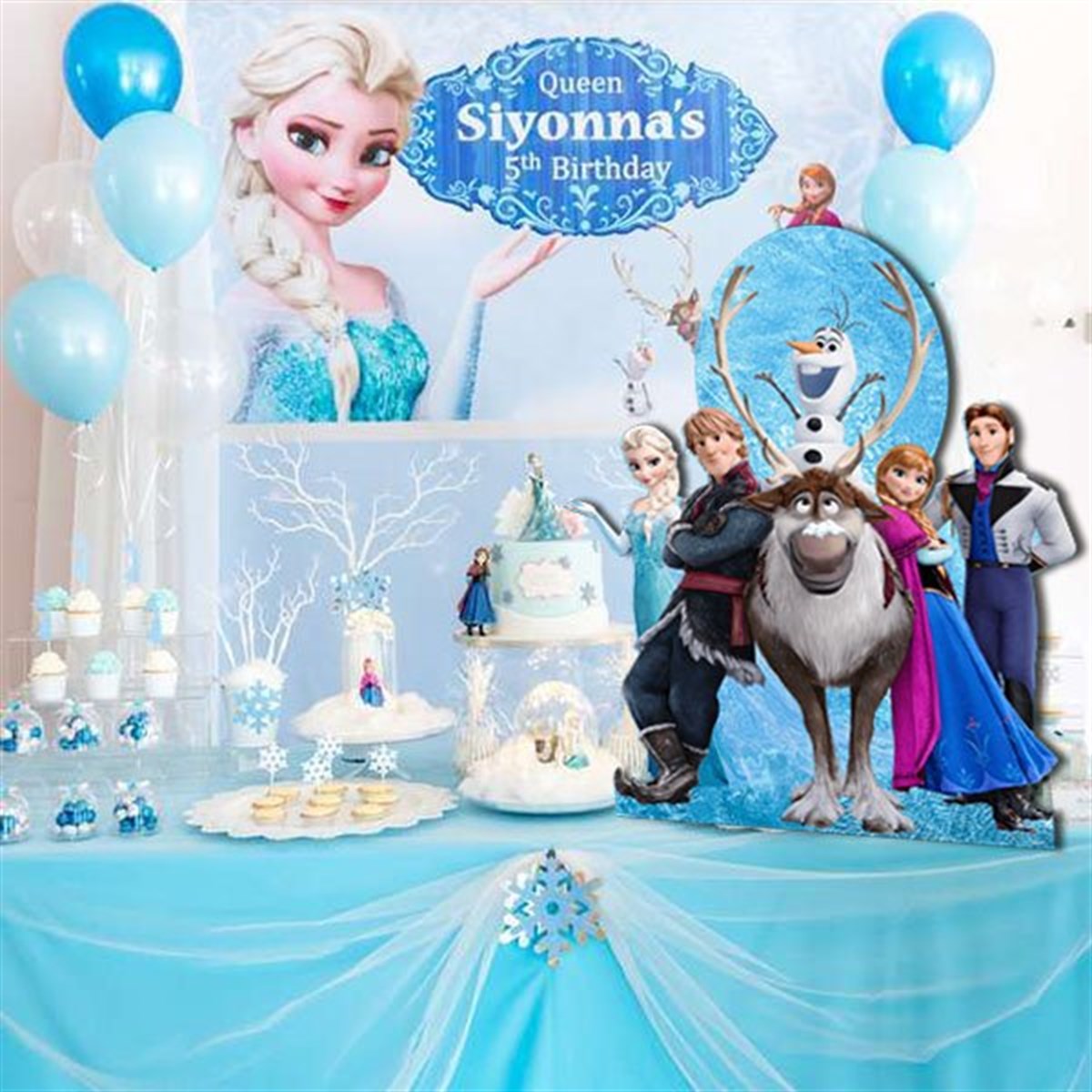 Karlar Ülkesi Masa Üstü Ayaklı Pano