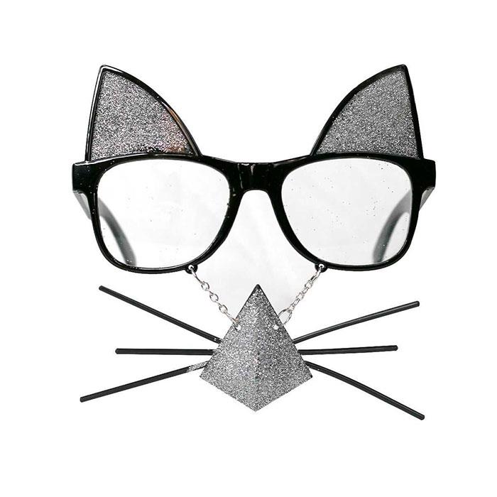 Kedi Figürlü Parti Gözlüğü