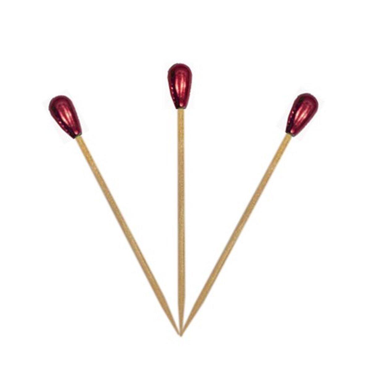 Kırmızı İnci Kürdan Süs 18 Adet