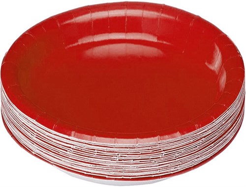 Kırmızı Karton Tabak