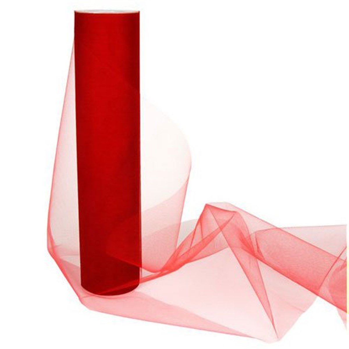 Kırmızı Kristal Tül 1 Metre