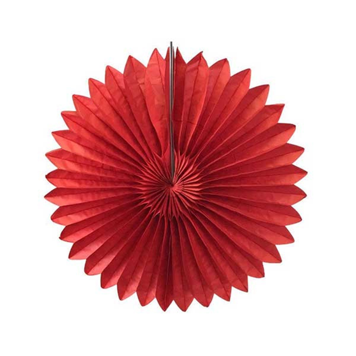 Kırmızı Küçük Yelpaze Çark Süs 30 cm