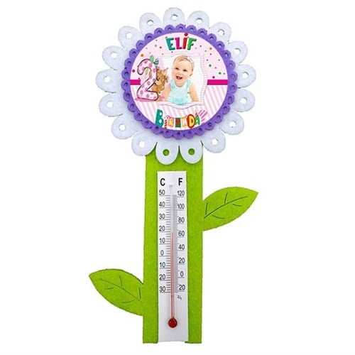 Kişiye Özel 2 Yaş Kız Termometre 8 Adet