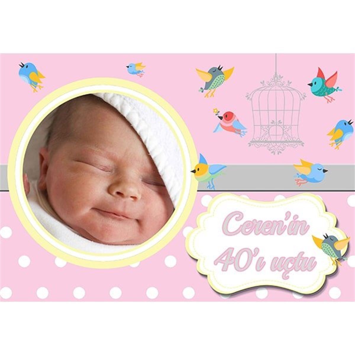 Kişiye Özel 40 Uçurma Parti Afişi