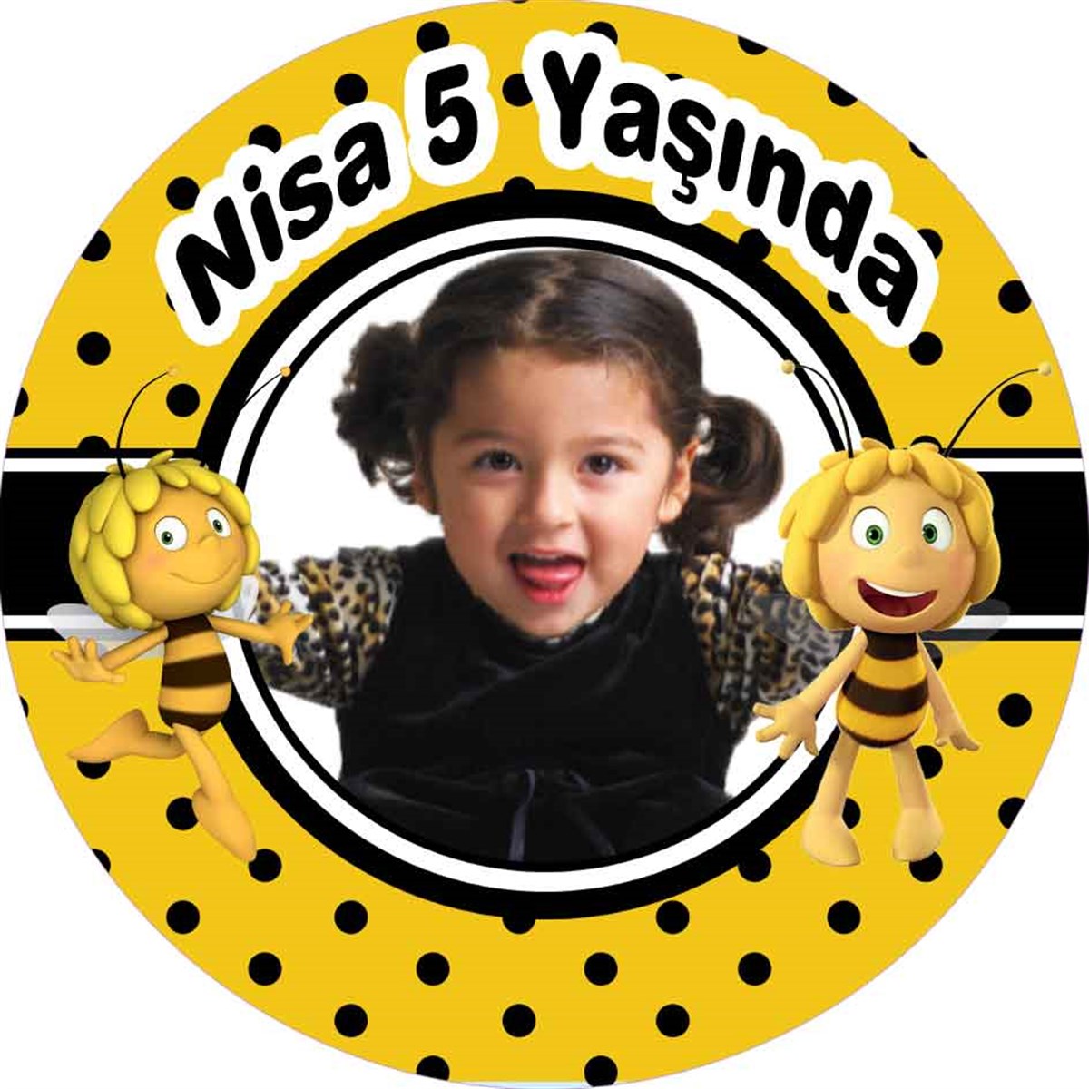Kişiye Özel Arı Maya Sticker 24 Adet