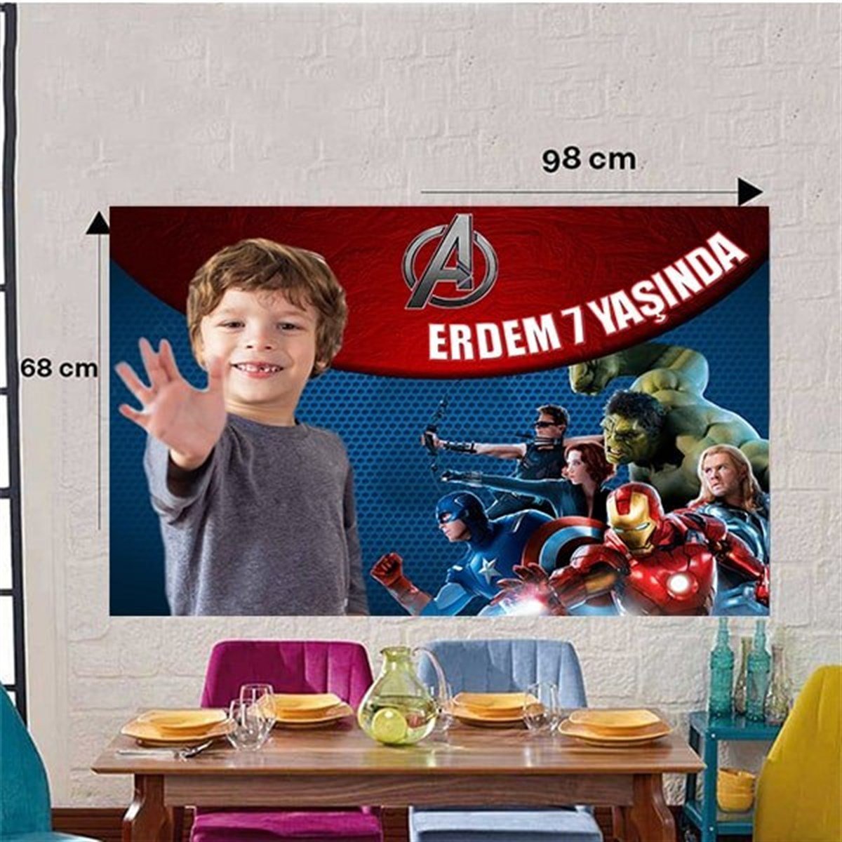 Kişiye Özel Avengers Duvar Panosu
