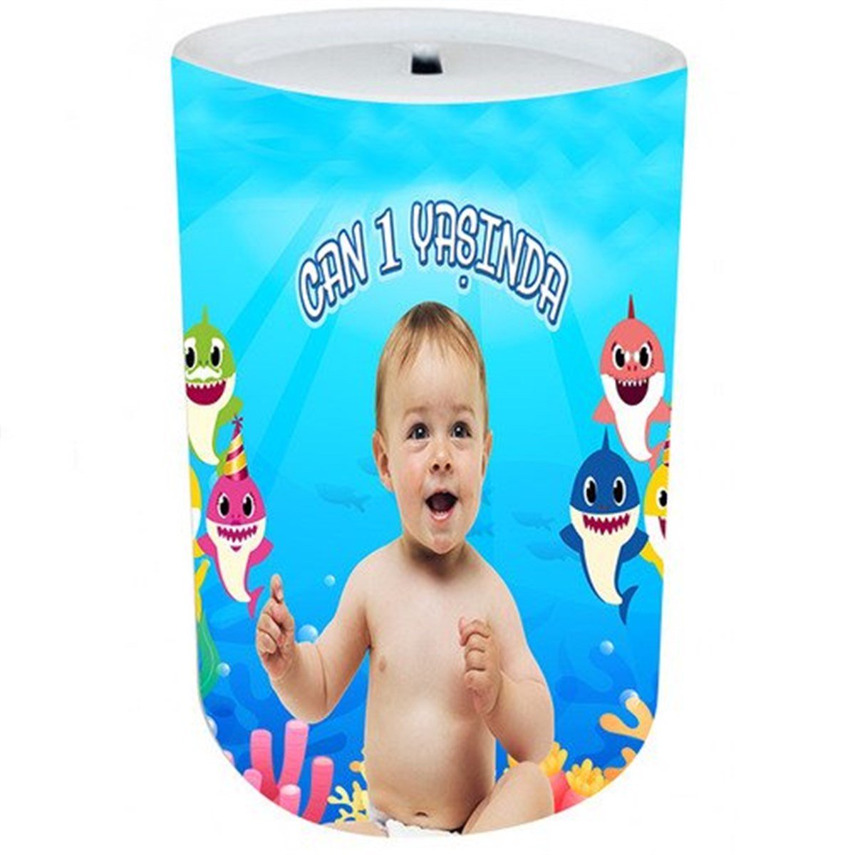 Kişiye Özel Baby Shark Kumbara 8 Adet