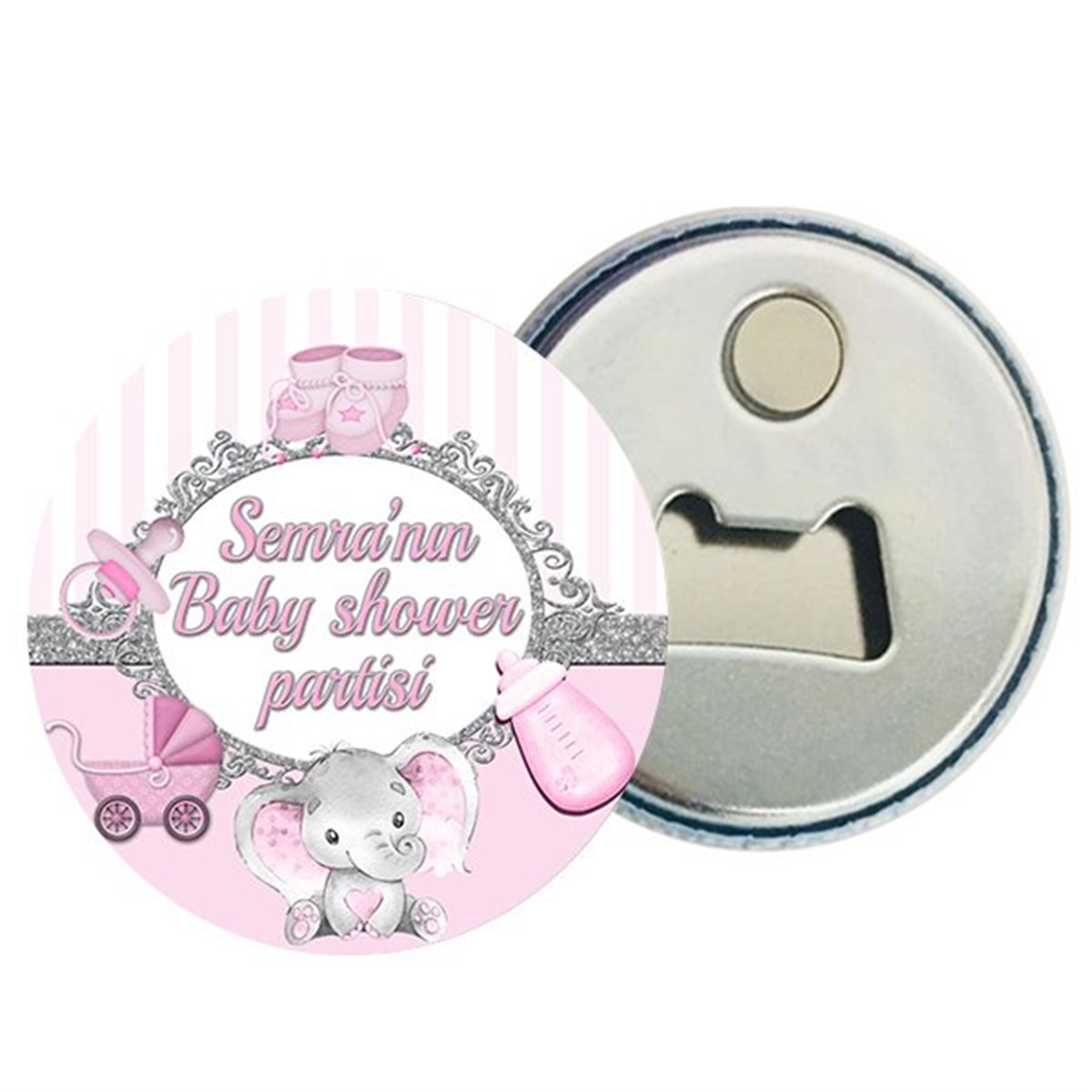 Kişiye Özel Baby Shower Kız Magnet Açacak 15 Adet