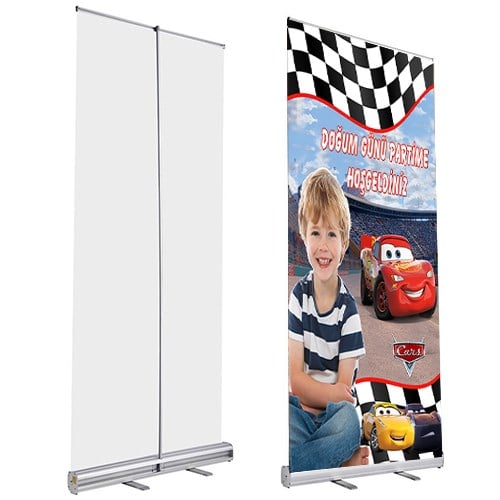 Kişiye Özel Cars Temalı Roll Up Afiş