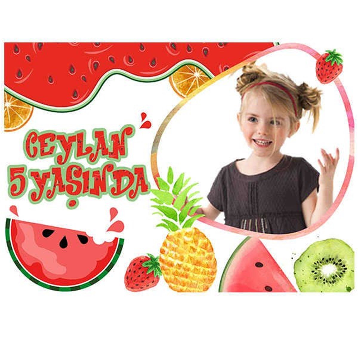 Kişiye Özel Çılgın Meyveler Afiş