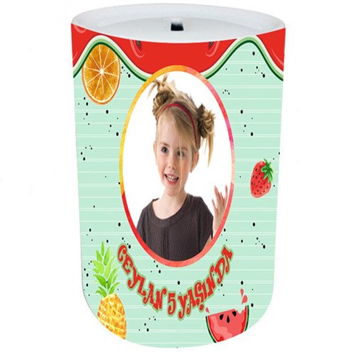 Kişiye Özel Çılgın Meyveler Kumbara 8 Adet