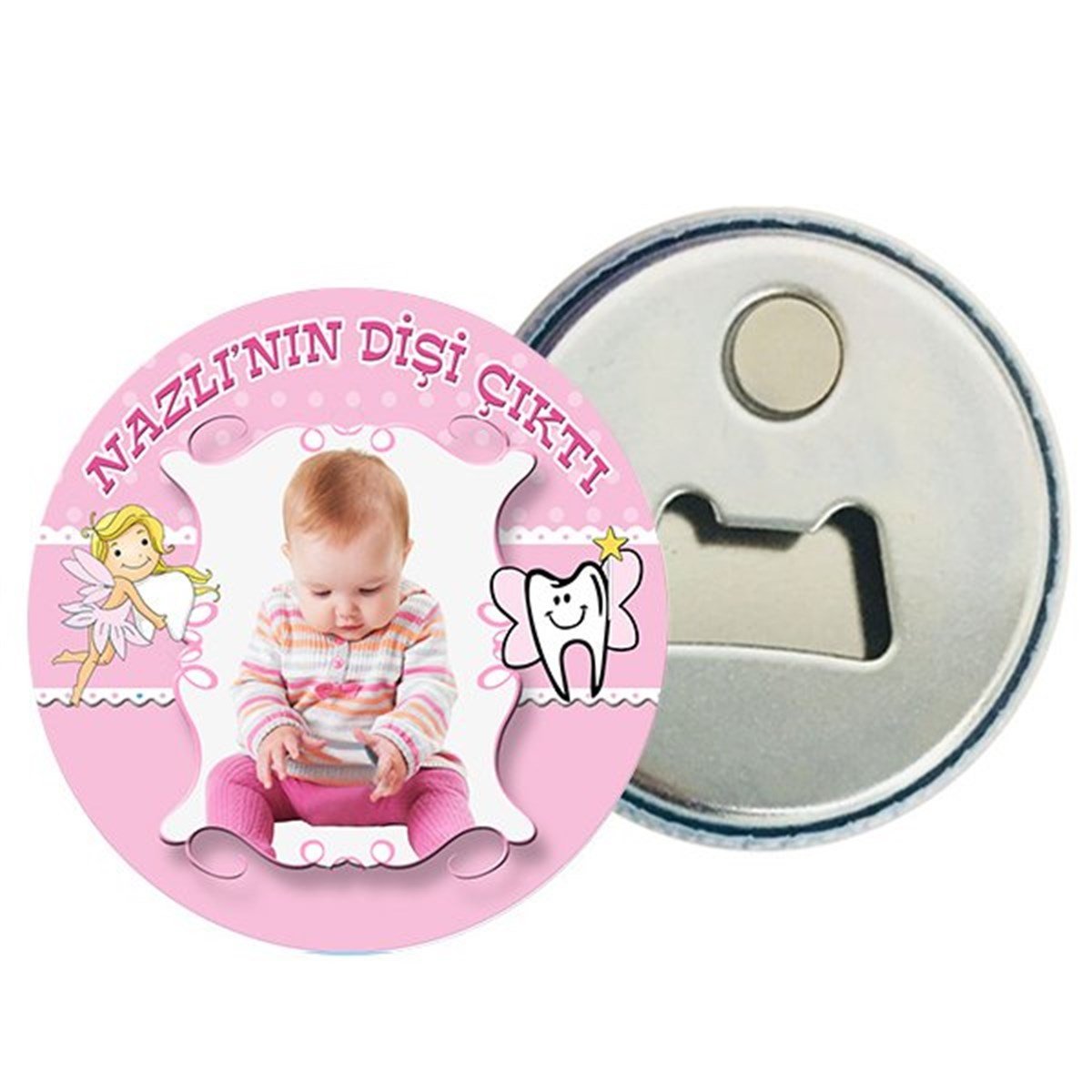 Kişiye Özel Diş Buğdayı Kız Magnet Açacak 15 Adet