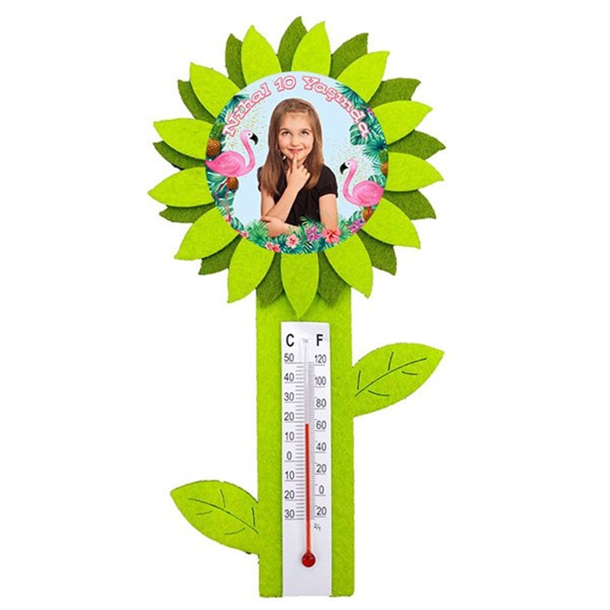 Kişiye Özel Flamingo Termometre 8 Adet