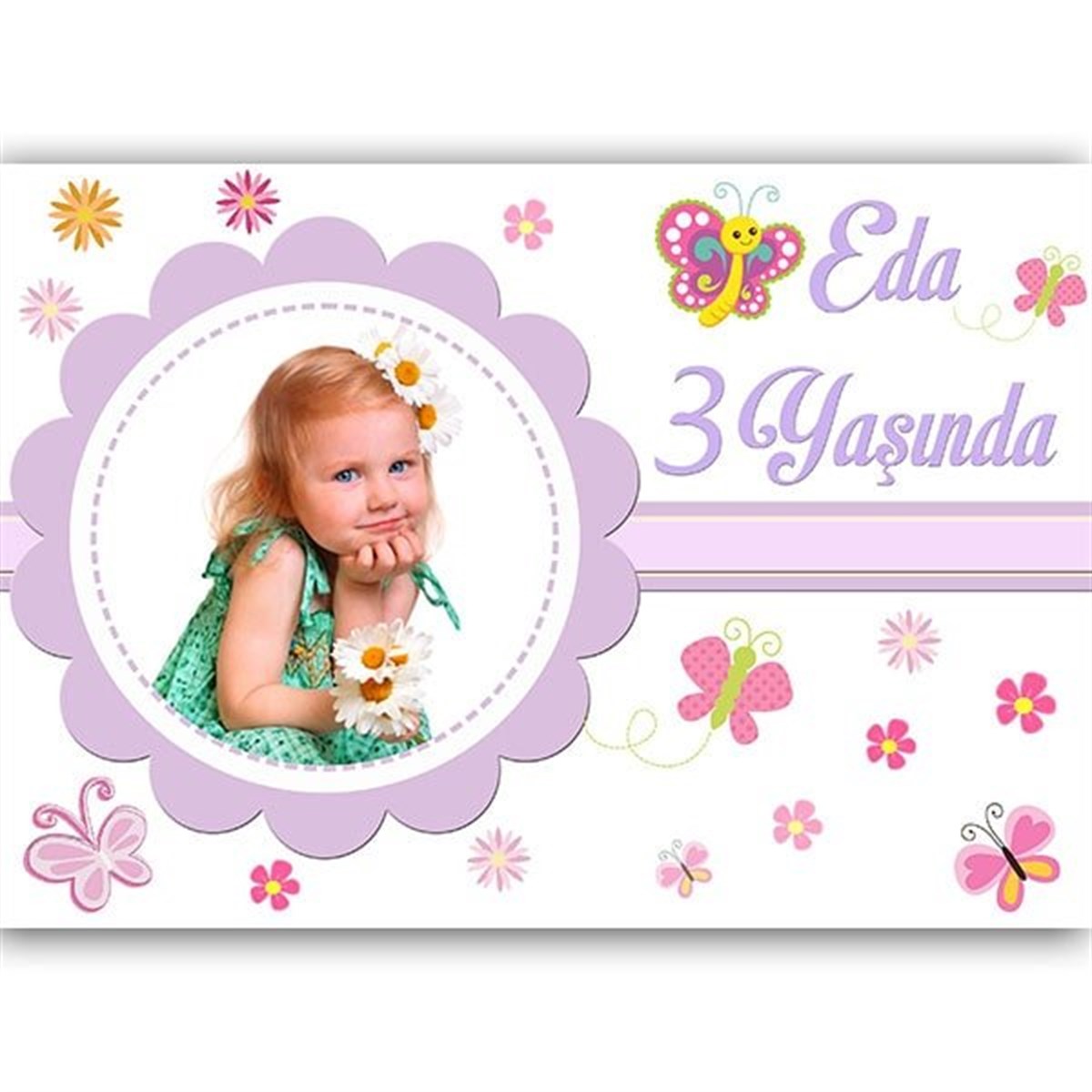 Kişiye Özel Kelebek Afiş