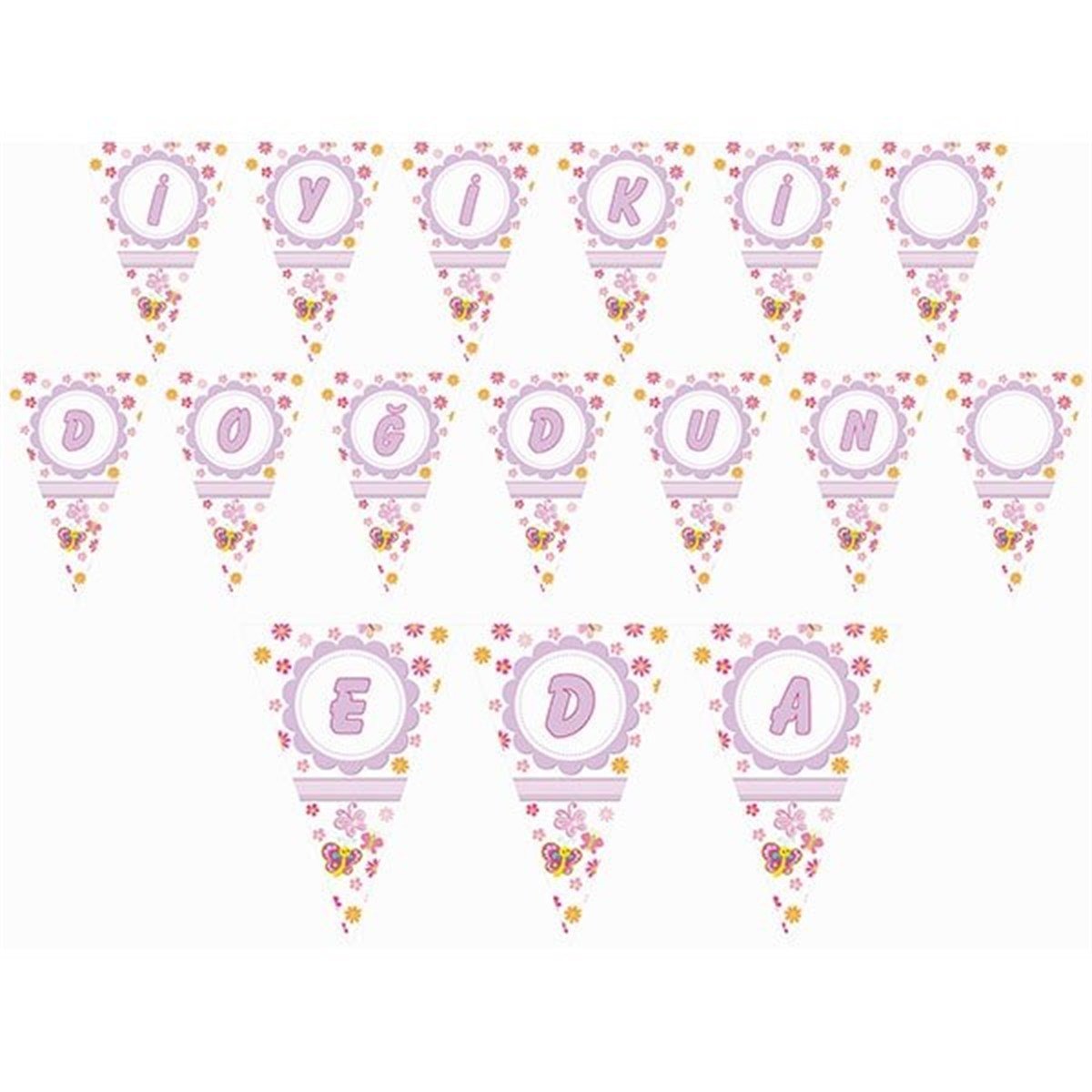 Kişiye Özel Kelebek Bayrak Afiş