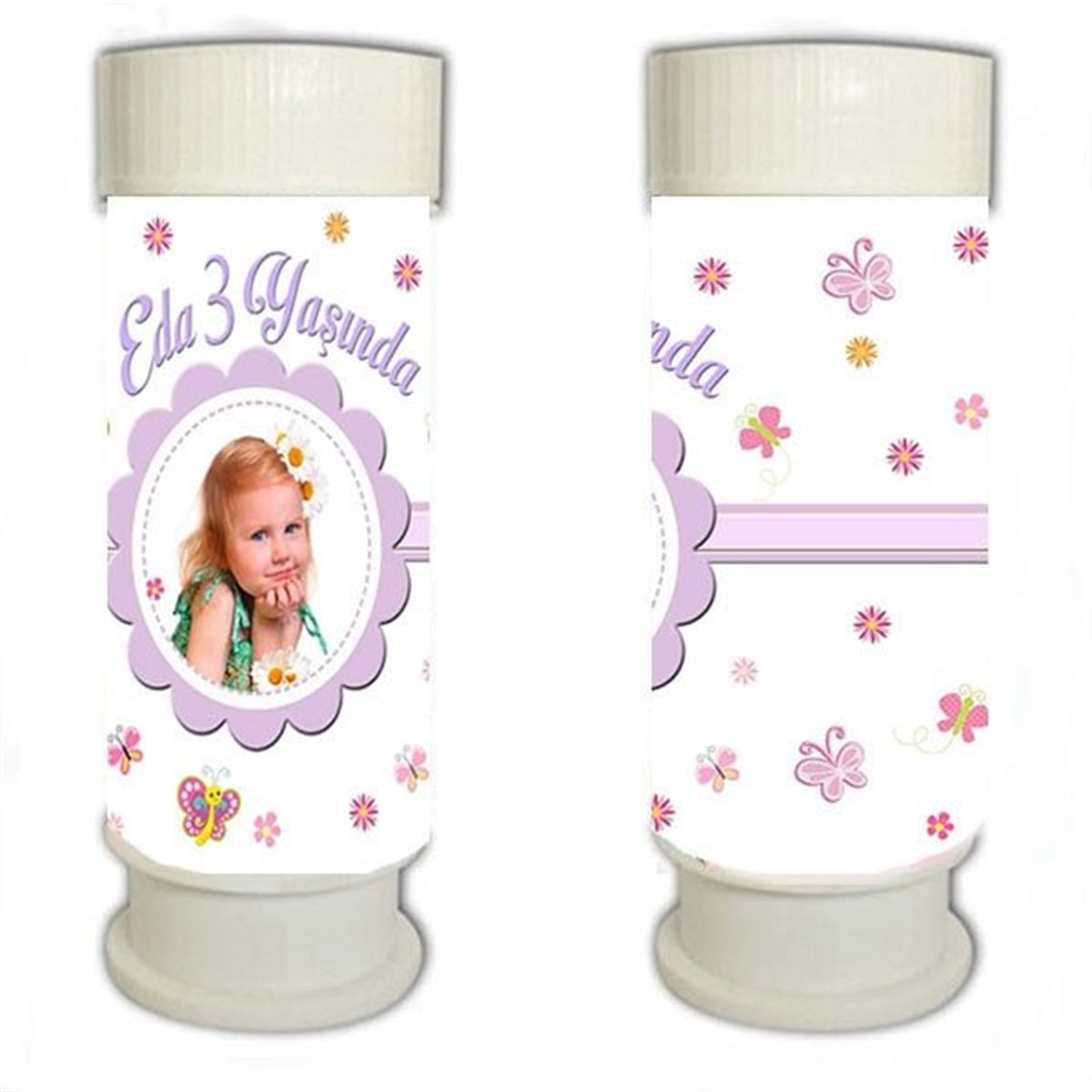 Kişiye Özel Kelebek Köpük Baloncuk 8 Adet