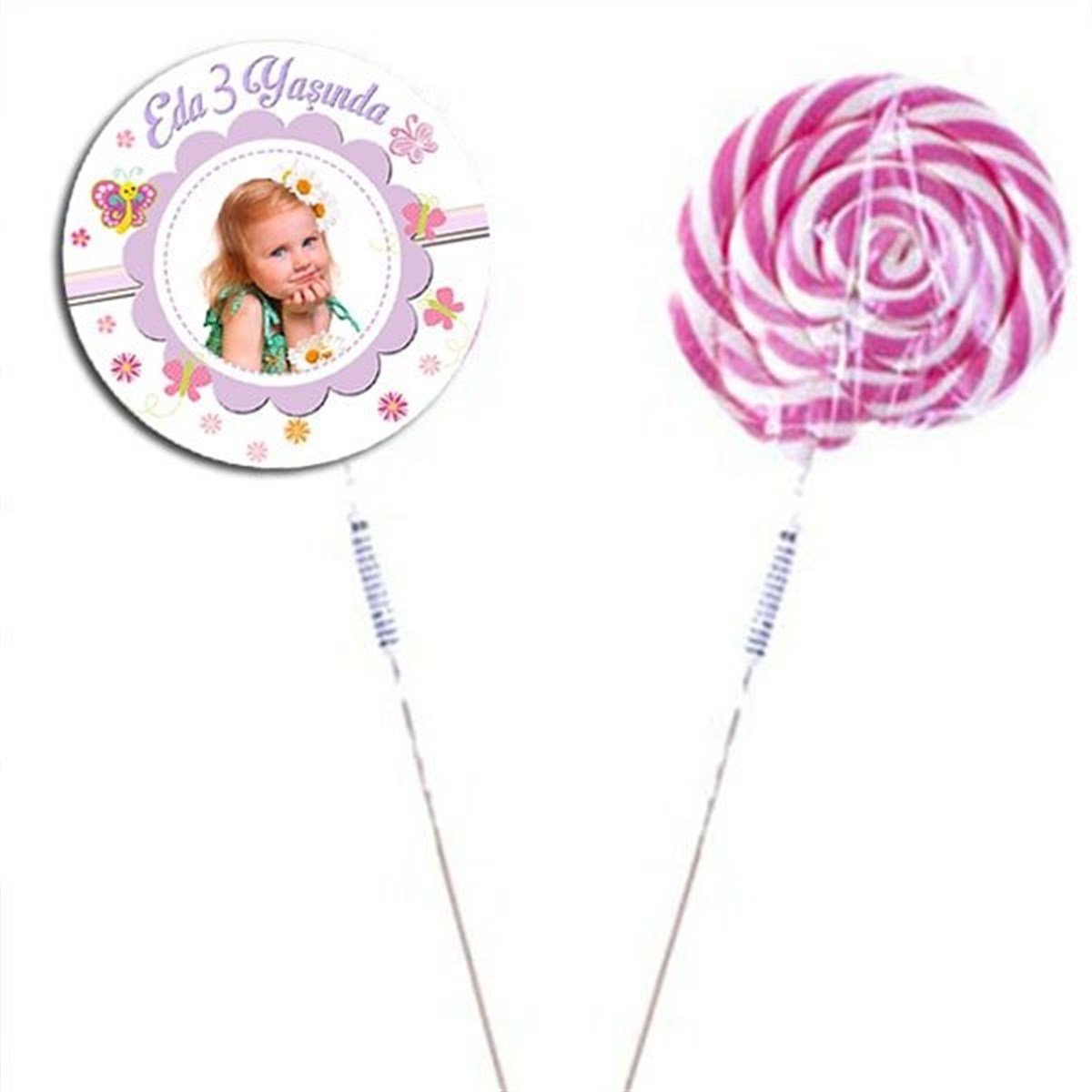 Kişiye Özel Kelebek Sosyete Şekeri 10 Adet