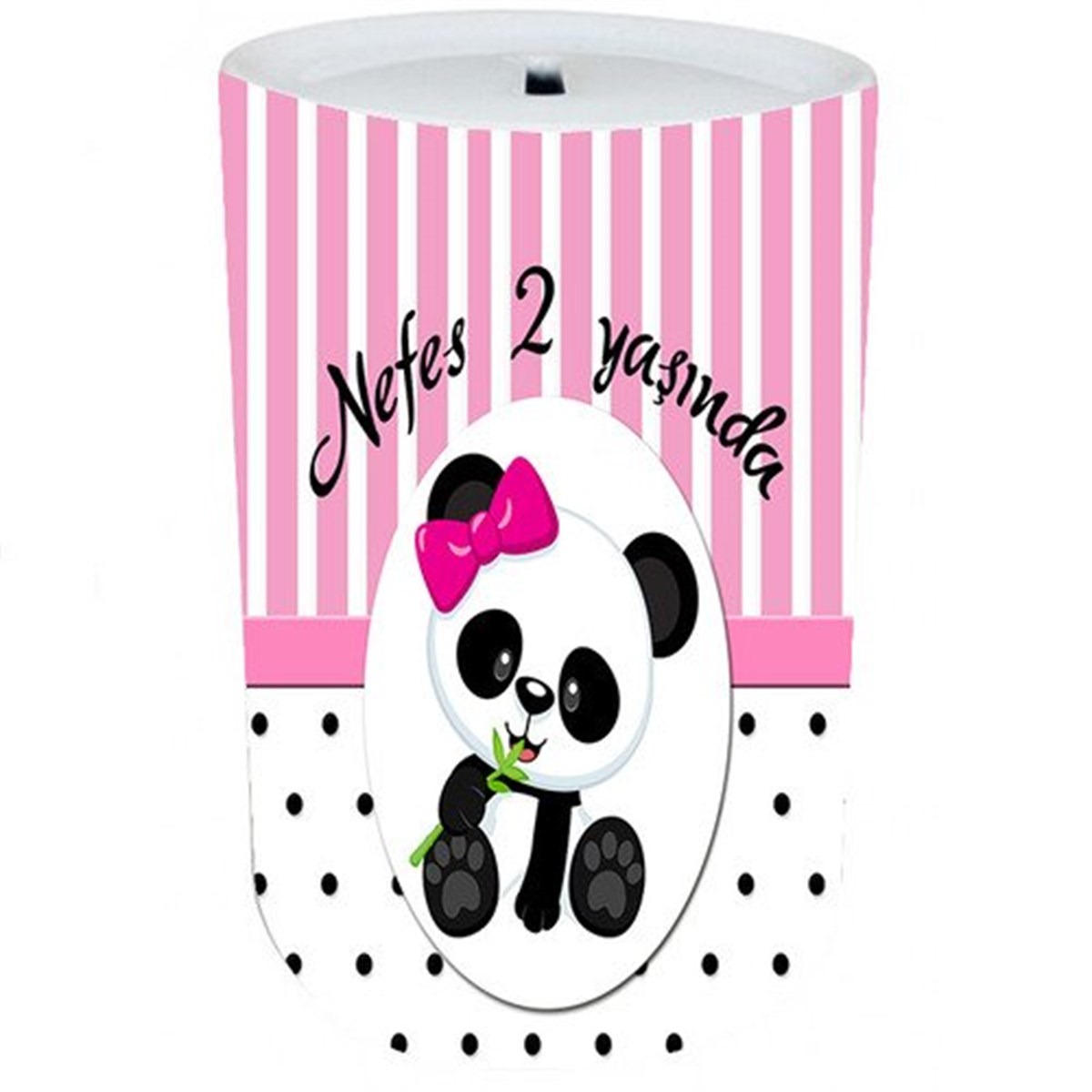 Kişiye Özel Panda Kumbara 8 Adet