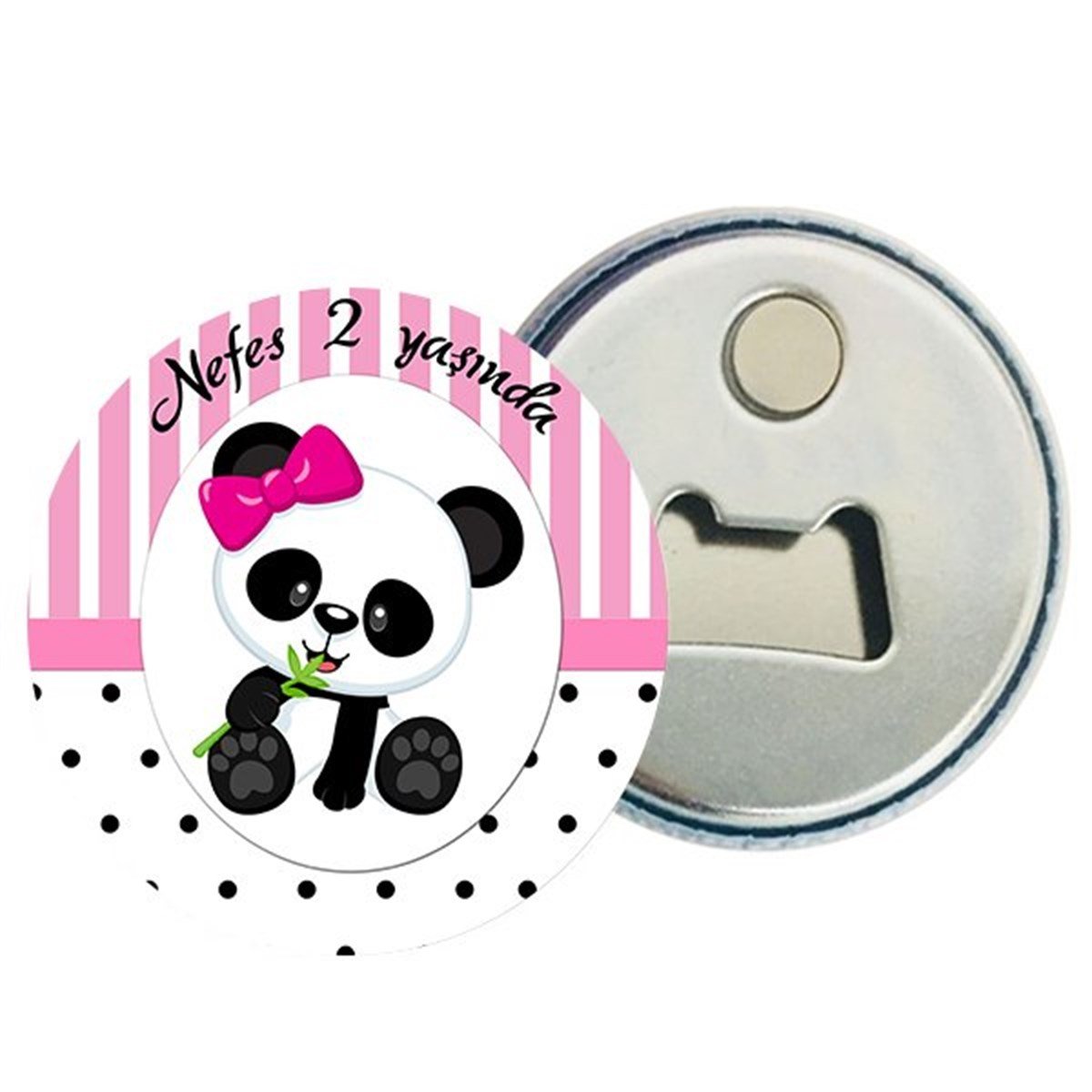 Kişiye Özel Panda Magnet Açacak 15 Adet