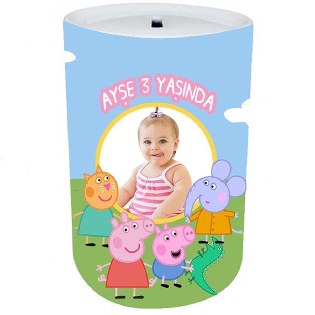 Kişiye Özel Peppa Pig Kız Kumbara 8 Adet