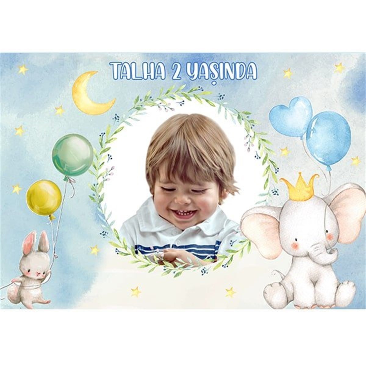 Kişiye Özel Sevimli Fil Afiş