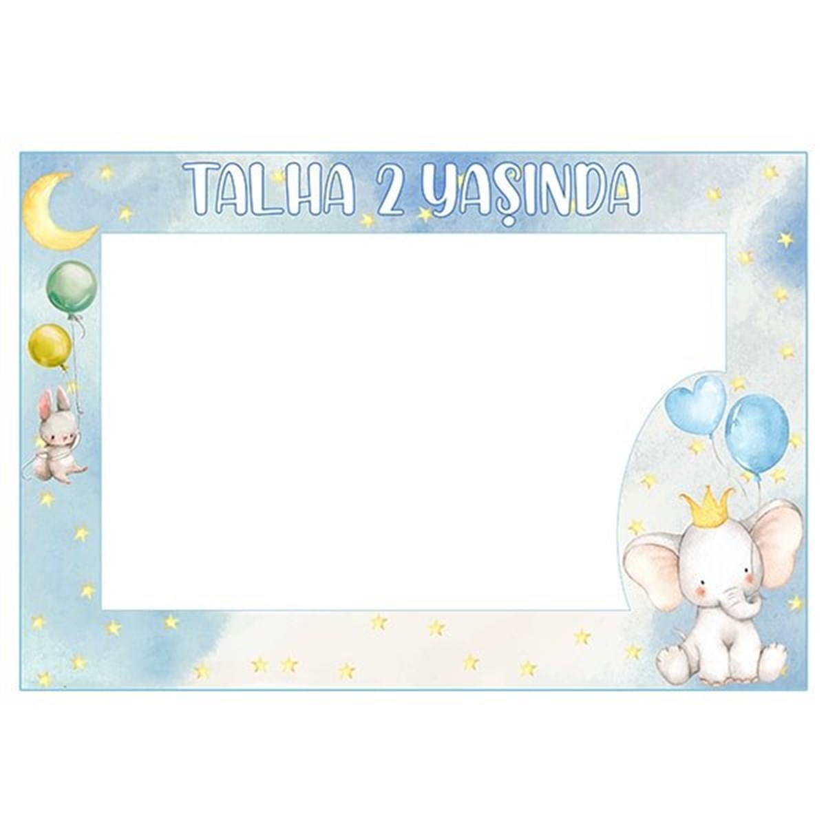 Kişiye Özel Sevimli Fil Fotoğraf Çerçevesi