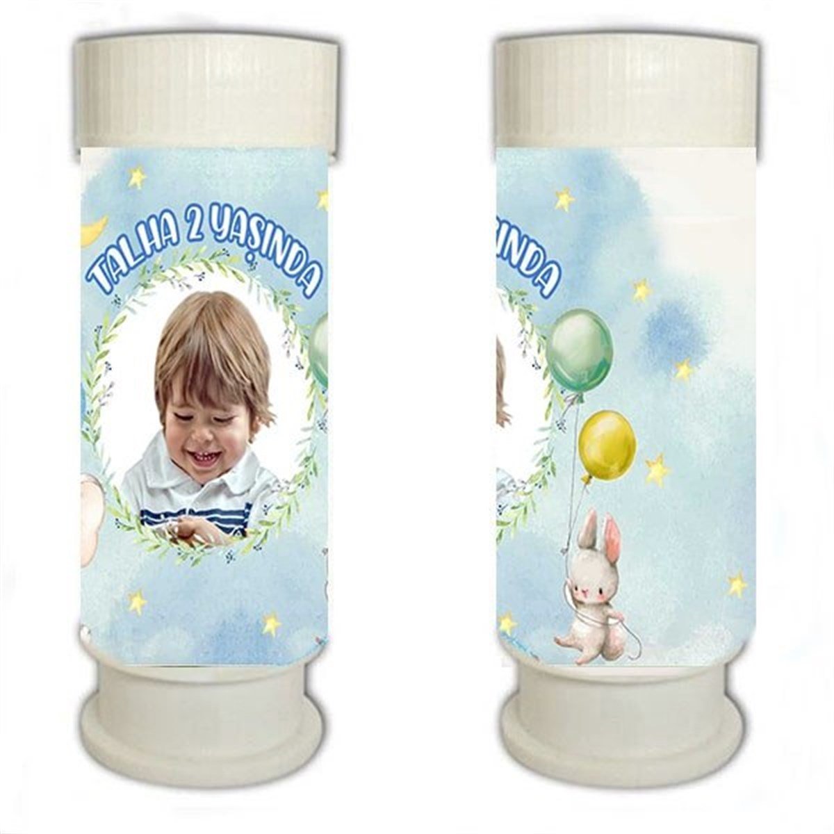 Kişiye Özel Sevimli Fil Köpük Baloncuk 8 Adet