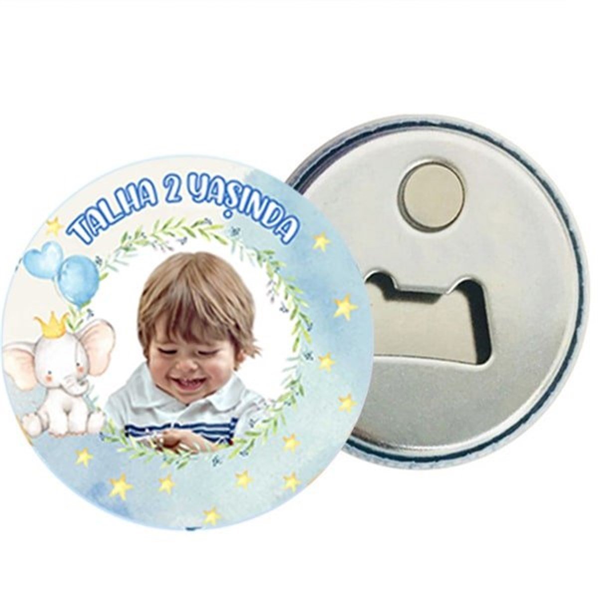 Kişiye Özel Sevimli Fil Magnet Açacak 15 Adet