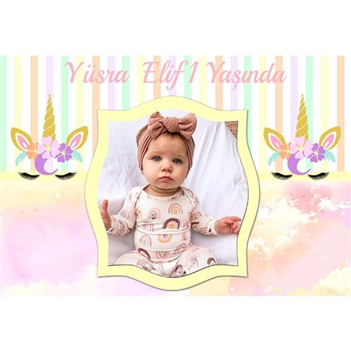 Kişiye Özel Soft Unicorn Afiş