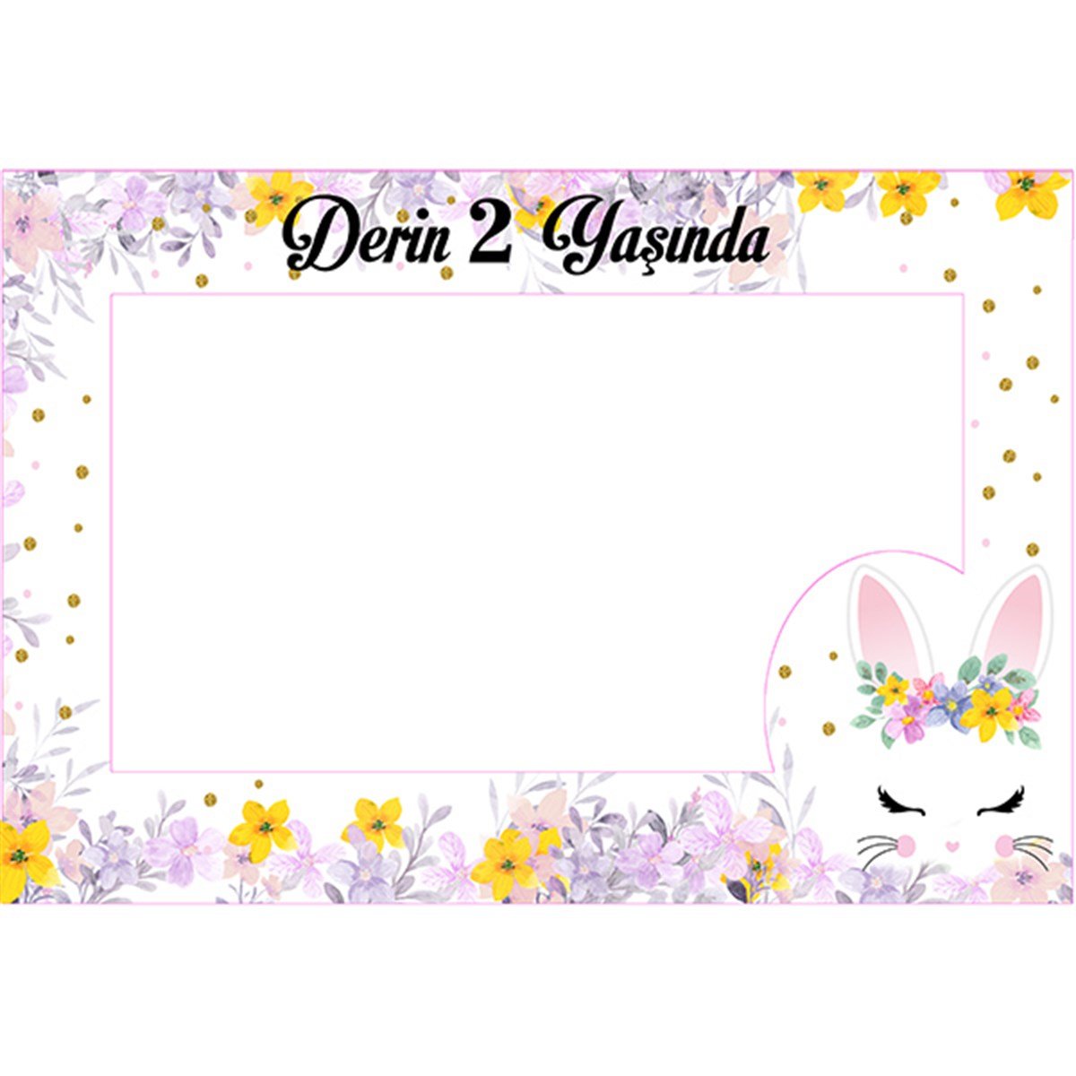 Kişiye Özel Tavşan Fotoğraf Çerçevesi